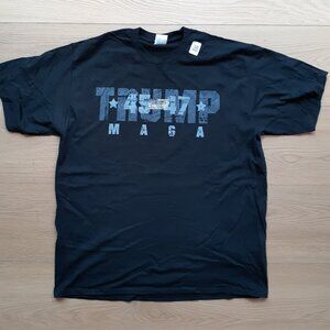 Trump 45 - 47 MAGA - New XL Black T-Shirt
